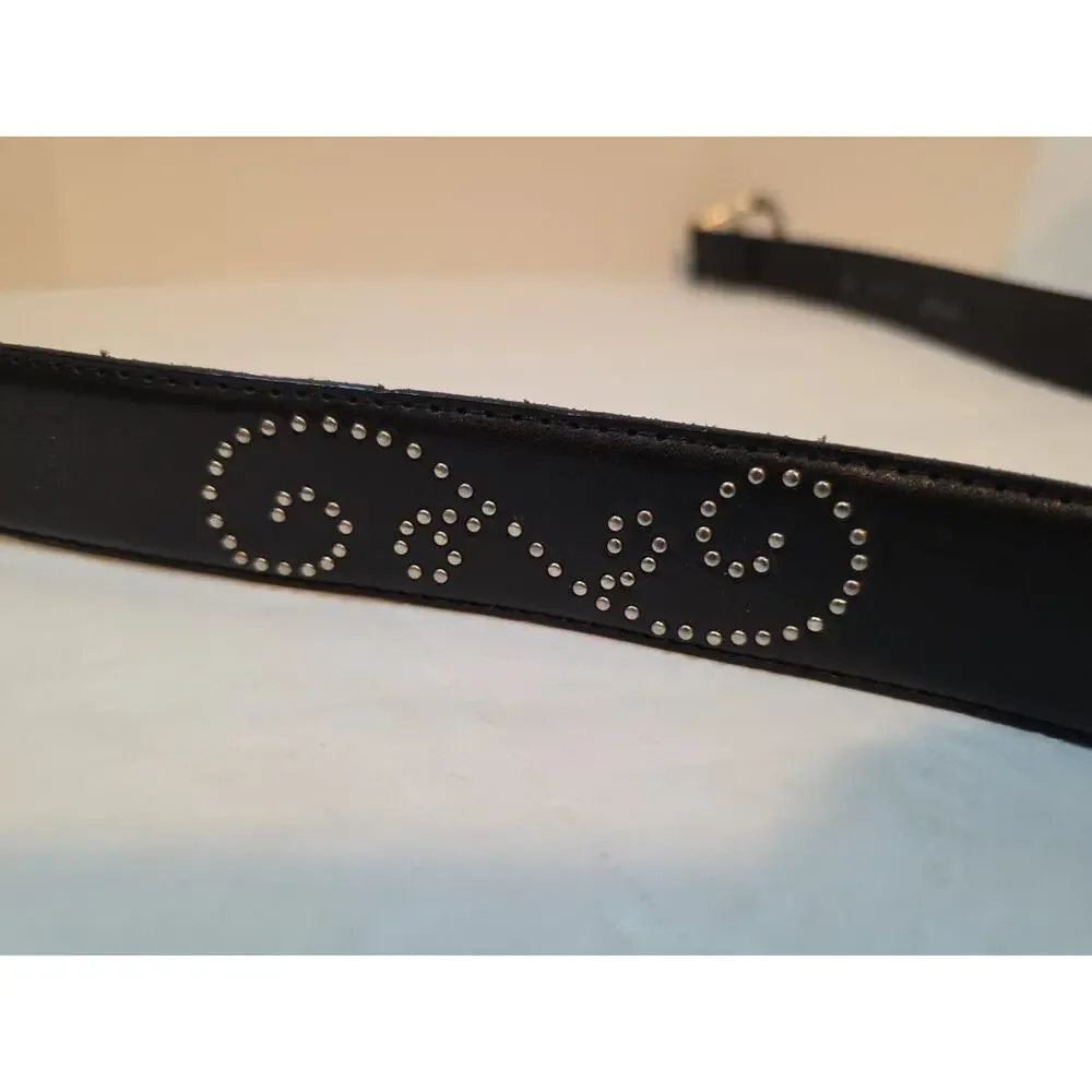 Brighton Belt Leather Studded Detail Women Size L / 34 Black B20403